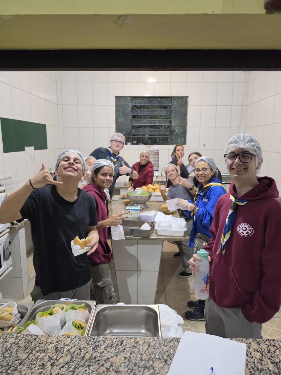 Tropa Sênior Ereima em formação